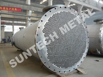 Porcellana Dispositivo di raffreddamento Gr.2/scambiatore di calore di titanio metropolitana di Shell per industria di pasta-carta e carta fornitore